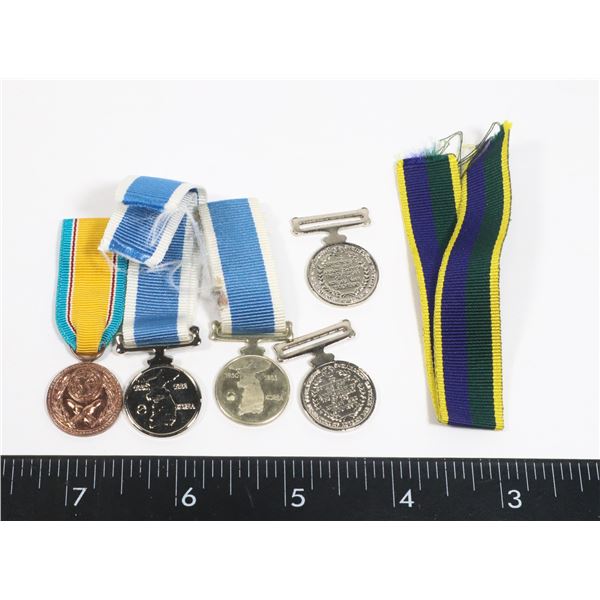 #236 LOT OF 3 MINIATURE MEDALS ASSORTED