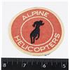 Image 1 : #295 VINTAGE JACKET PATCH ALPINE HELICOPTERS