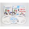 Image 1 : #872 MARIO KART WII W/ 2 STEERING WHEELS CIB