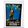 Image 1 : #1019 MODERN REPRINT POSTER WW1 CANADA'S