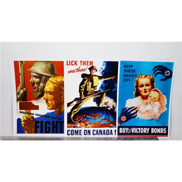 #1027 MODERN POSTER PRINT SET OF 3 WORLD