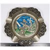 Image 1 : #1167 VINTAGE METAL ASH TRAY 1970'S LARGE DON