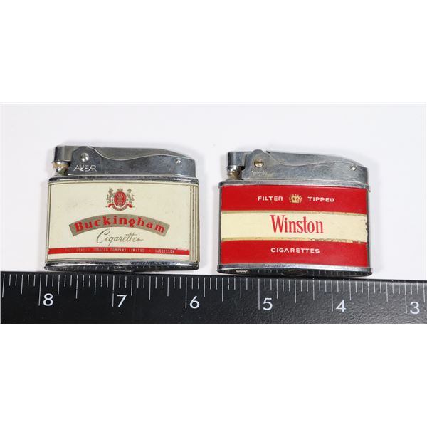 #1184 LIGHTER PAIR VINTAGE WINSTON BUCKINGHAM