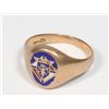 Image 1 : #1213 SOLID GOLD 10K RING KNIGHTS OF COLUMBUS