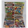 Image 1 : #1453 LOT OF 4 MARVEL COMICS CAPTAIN AMERICA