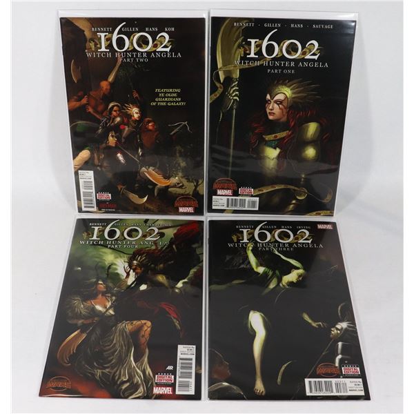 #1475 SET OF 4 MARVEL COMICS 1602 WITCH HUNTER