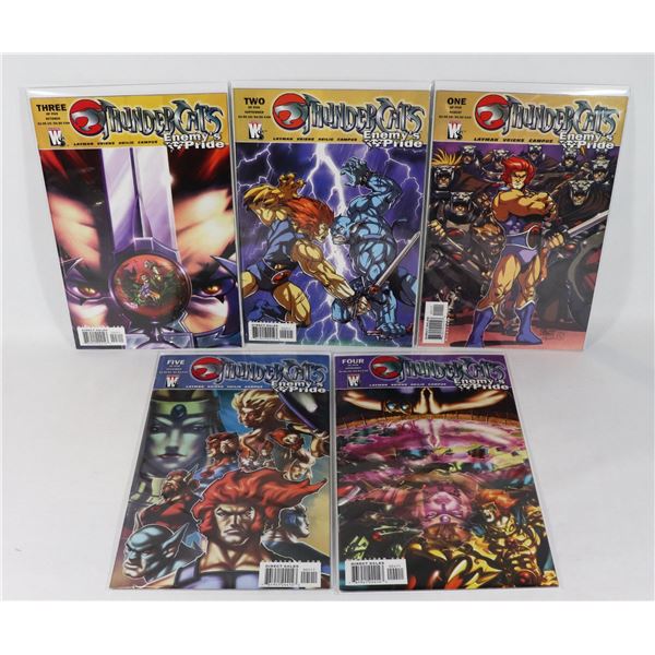 #1501 SET OF 5 WILDSTORM COMICS THUNDERCATS