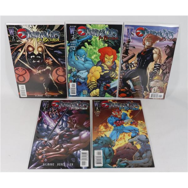 #1502 SET OF 5 WILDSTORM COMICS THUNDERCATS