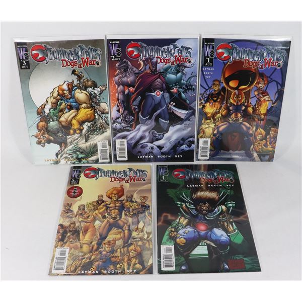 #1504 SET OF 5 WILDSTORM COMICS THUNDERCATS