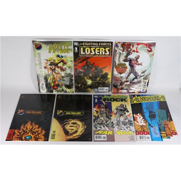 LOT OF 7 DC COMICS INCLUDES BLOODHOUND, THE LOSERS