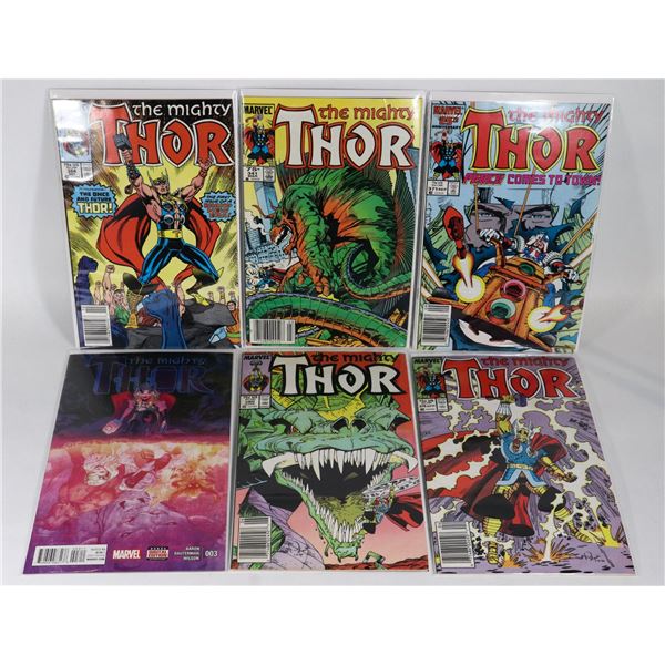 LOT OF 6 COMICS "THE MIGHTY THOR"