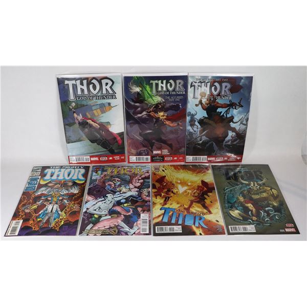 LOT OF 7 COMICS INCLUDES PART 1&2 OF "THE ACCURSED