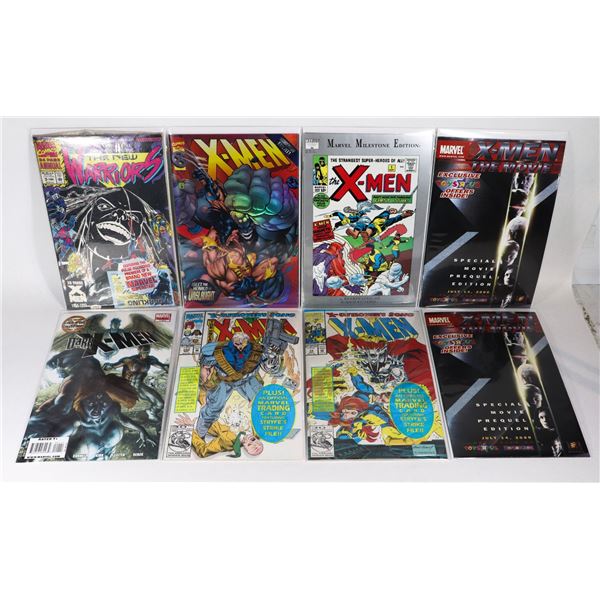 LOT OF 8 COMICS INCLUDES "X-MEN" "DARK X-MEN" "THE