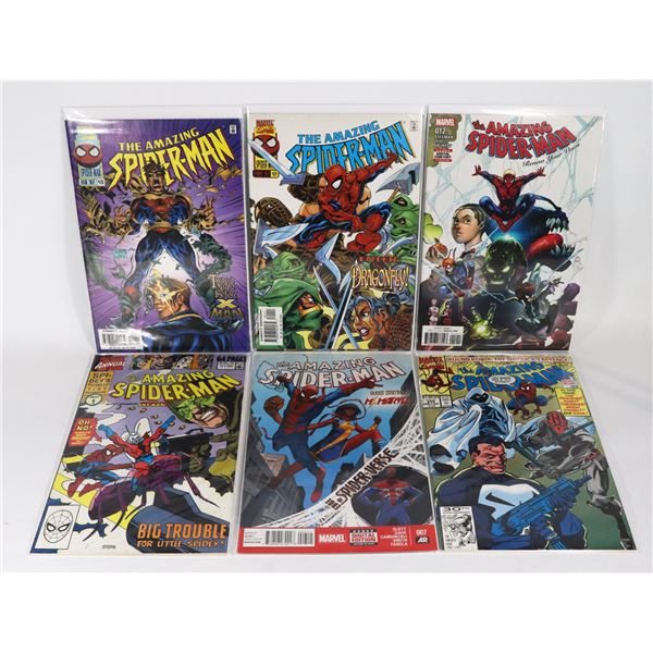 LOT OF 6 "THE AMAZING SPIDER-MAN" COMICS