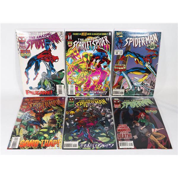 LOT OF 6 "THE AMAZING SPIDER-MAN" COMICS
