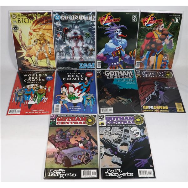 LOT OF 10 ASSORTED COMICS INCLUDES