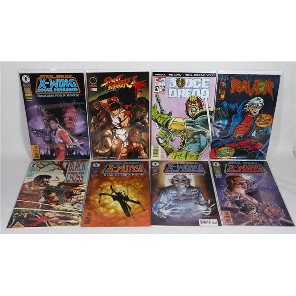 LOT OF 8 ASSORTED COMICS INCLUDES