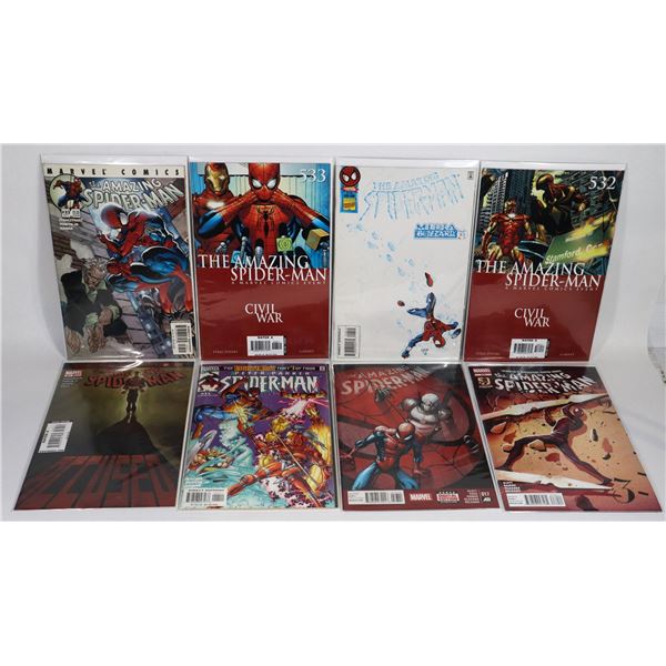 LOT OF 8 "THE AMAZING SPIDER-MAN" COMICS