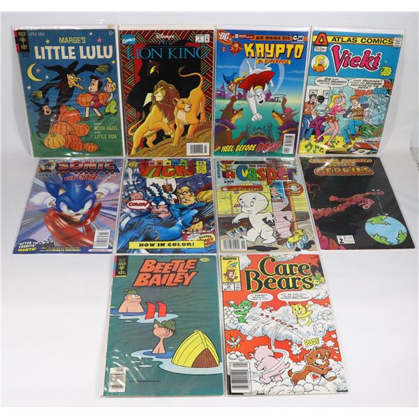 LOT OF 10 ASSORTED CHILDREN'S COMICS INCLUDES