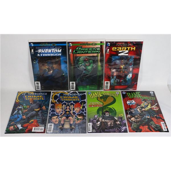 LOT OF 7 DC ASSORTED COMICS INCLUDES