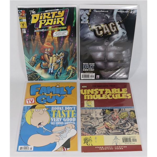 LOT OF 4  ASSORTED COMICS INCLUDES "UNSTABLE