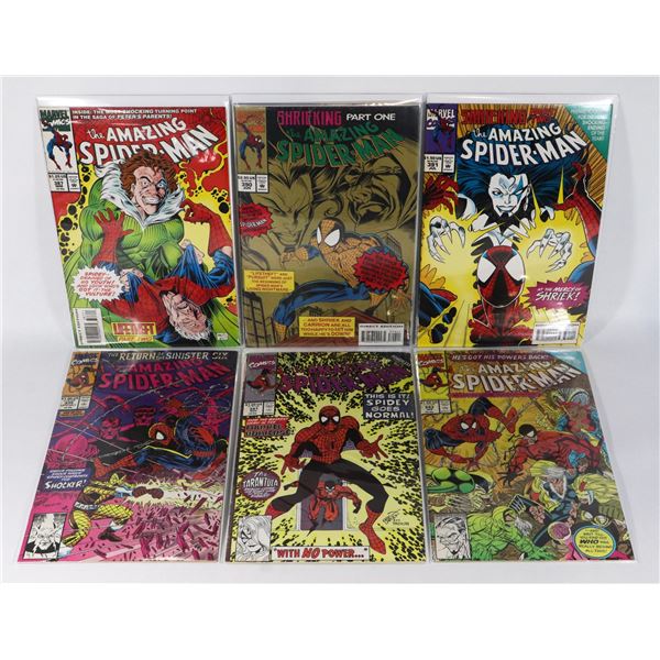 LOT OF 6 THE AMAZING SPIDER-MAN COMICS