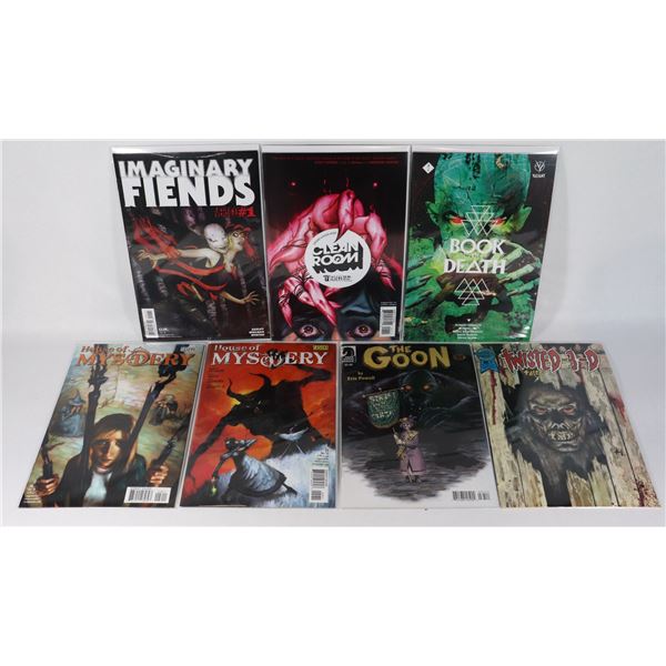 LOT OF 7 ASSORTED MYSTERY TEAMED COMICS INCLUDES