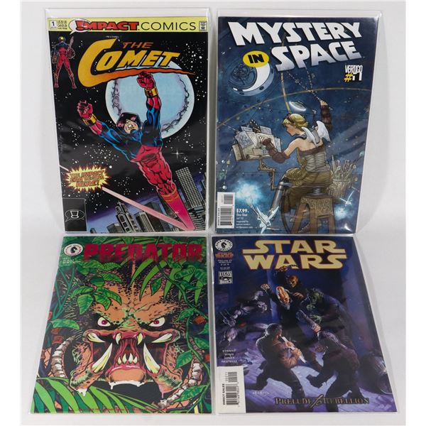 LOT OF 4 SPACE TEAMED COMICS INCLUDES