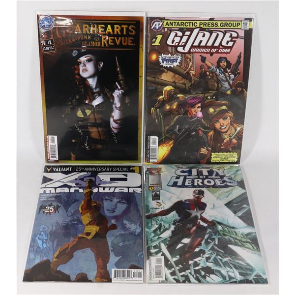 LOT OF 4 ASSORTED COMICS INCLUDES G.I.JANE
