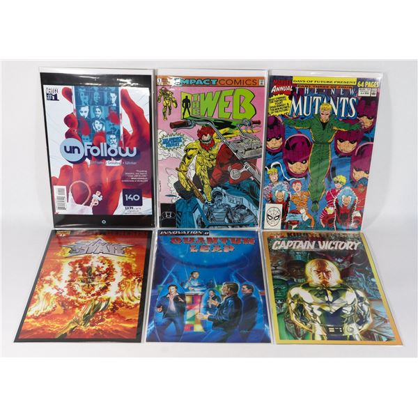 LOT OF 6 ASSORTED COMICS INCLUDES