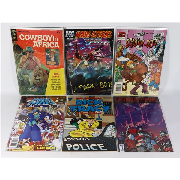 LOT OF 6 ASSORTED COMICS INCLUDES