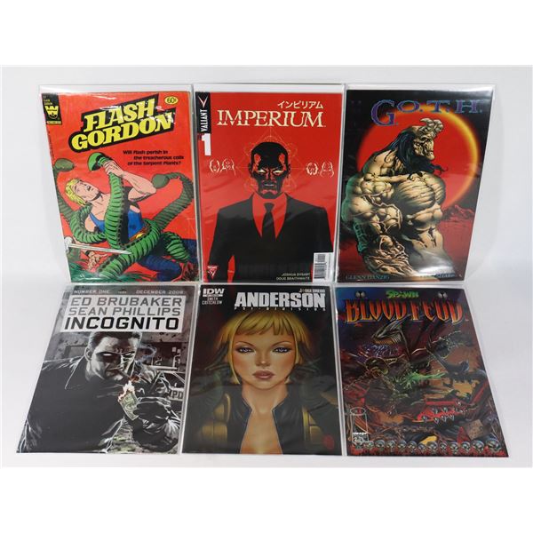 LOT OF 6 ASSORTED COMICS INCLUDES