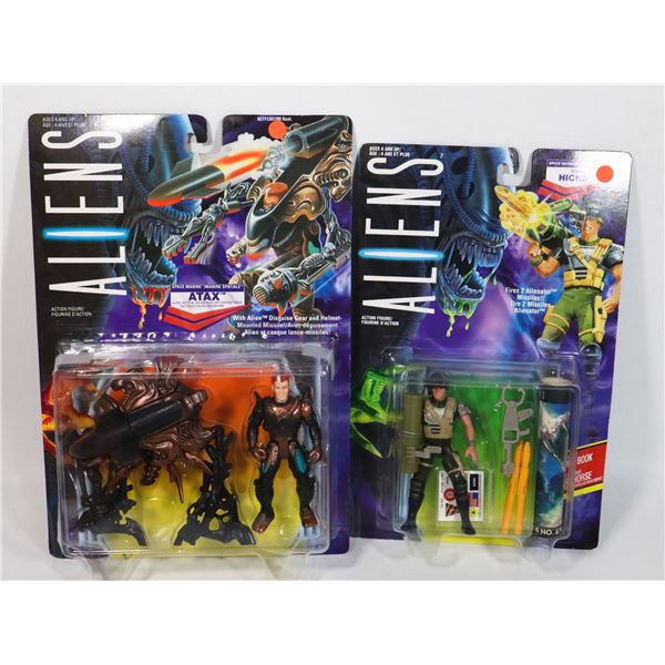 TWO ALIENS FIGURES INCLUDING CORP HICKS, AND