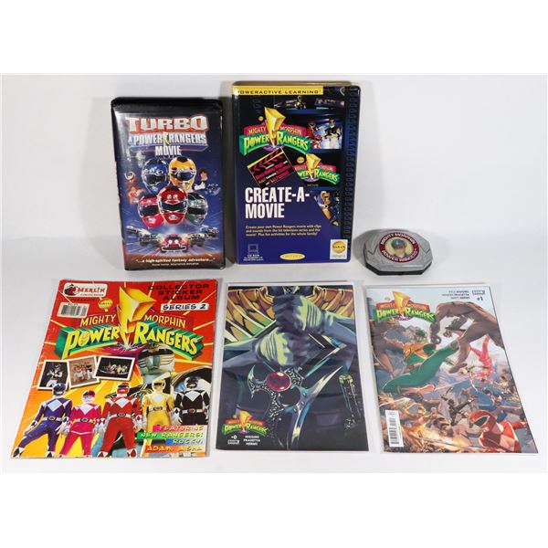 LARGE BUNDLE OF ASSORTED POWER RANGES COLLECTIBLES
