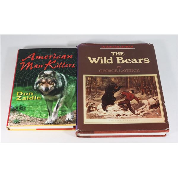 TWO HARDCOVER WILDLIFE THEME BOOKS INCLUDING