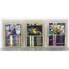 Image 1 : LOT OF 3 POKEMON CARDS