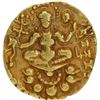 Image 3 : Very Rare Chandragupta II Gold Dinar Coin of Archer type of Gupta Dynasty Queen appearance as Lord G
