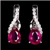 Image 1 : Natural Red Ruby Earrings
