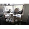Image 1 : Rolling Metal Kitchen Storage Rack 4 Shelf