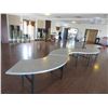 Image 1 : 4-Aluminum Curvy Metal Banquet Tables - 4 X $