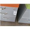 Image 2 : Metal 2 Drawer Padded Rolling Cabinets (2)