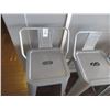 Image 2 : 12-Metal Grey Short Back Barstool - 12 X $