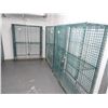 Image 2 : 6-Green Coated Lockable Metro Cage Carts - 6 X $