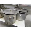 Image 1 : 2-Large Aluminum Stock Pot w/Lids - 2 X $