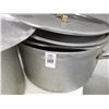 Image 2 : 2-Large Aluminum Stock Pot w/Lids - 2 X $