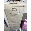 Image 1 : Tan 4 Drawer File Cabinet