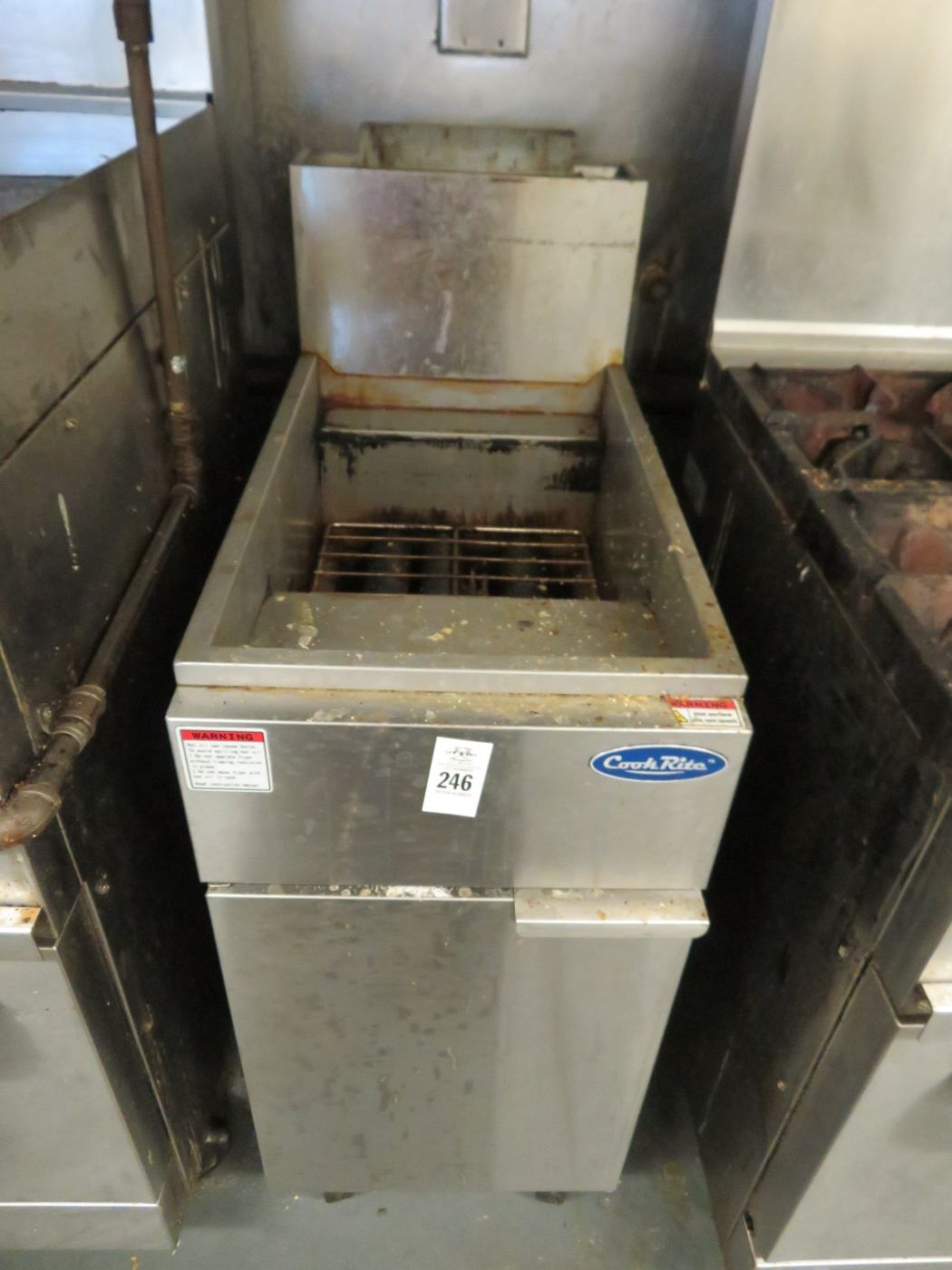 Cook Rite Rolling Gas Deep Fryer