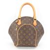 Image 1 : Louis Vuitton Brown Monogram Canvas Leather Ellipse PM Handbag