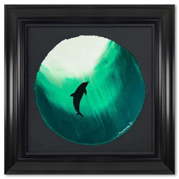 Dolphin in Green by Wyland Original