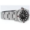 Image 2 : Rolex Womens Midsize 31mm Black String Diamond & Ruby Datejust Wristwatch